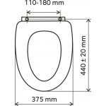 Novaservis WC dosky - Prestige Orech svetlý dyhované drevo WC/ORECH