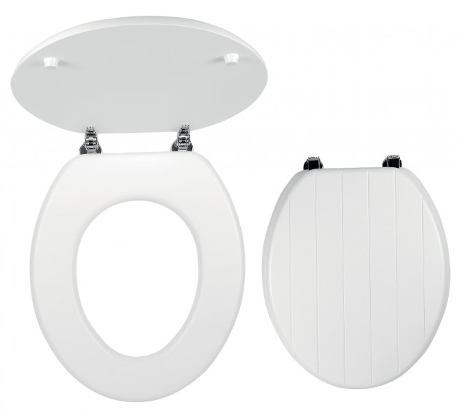 Novaservis WC sedátko, MDF biela, pánty kov-chróm WC/PROVENCE