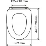 Novaservis WC Sedátka Prestige Pomaly padajúce sedátko plast-biela WC/SOFTDPLAST