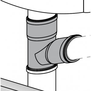 Laufen Doplnok "Y" na potrubie -príprava na odsávanie zápachu z misy H8916590000001