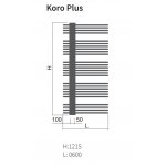ISAN Koro Plus Kúpeľňový radiátor rôzne prevedenia