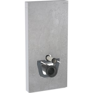 Geberit Monolith Plus Sanitárny modul pre závesné WC rôzne prevedenie Typ: 131.221.JV.7, výška 101 cm, predné opláštenie kamenina s betónovým vzhľadom, bočné opláštenie hliník