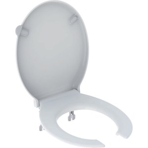 Geberit Selnova Comfort WC sedadlo, otvorený krúžok sedadla, bezbariérový, antibakteriálny, upevnenie zdola biela 502.791.00.1