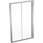 Geberit GEO Posuvné dvere striebristá / transparentné sklo, rôzne rozmery Typ: 560.153.00.2, 1200 (1150–1200) mm