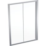 Geberit GEO Posuvné dvere striebristá / transparentné sklo, rôzne rozmery Typ: 560.163.00.2, 1400 (1350–1400) mm