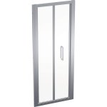 Geberit GEO Skladacie dvere striebristá / transparentné sklo, rôzne rozmery Typ: 560.116.00.2, 800 (750-800) mm