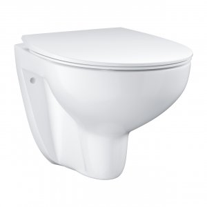 Grohe Bau Ceramic Slim závesný WC rimless set so sedátkom alpská biela 39899000 (39 899 000)